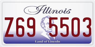 IL license plate Z695503