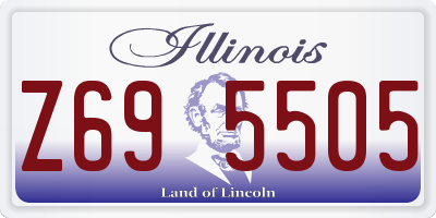 IL license plate Z695505