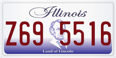 IL license plate Z695516