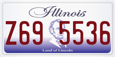 IL license plate Z695536