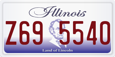 IL license plate Z695540