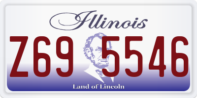 IL license plate Z695546