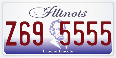 IL license plate Z695555
