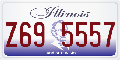 IL license plate Z695557