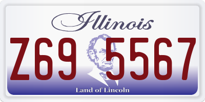 IL license plate Z695567
