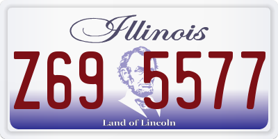 IL license plate Z695577