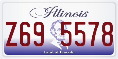 IL license plate Z695578