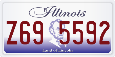 IL license plate Z695592