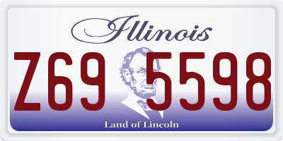 IL license plate Z695598