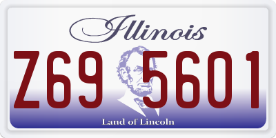 IL license plate Z695601