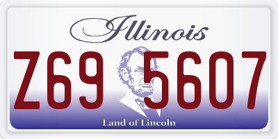 IL license plate Z695607