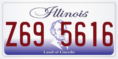IL license plate Z695616