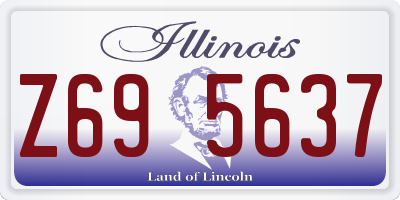 IL license plate Z695637