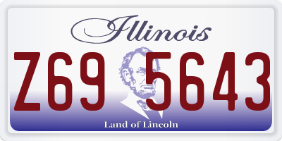 IL license plate Z695643