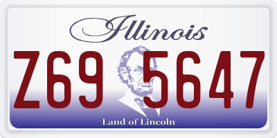 IL license plate Z695647