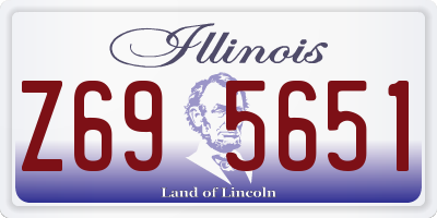IL license plate Z695651