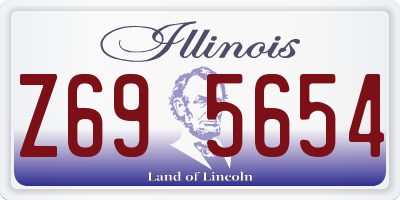 IL license plate Z695654
