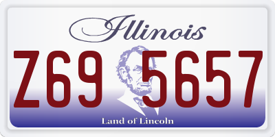 IL license plate Z695657