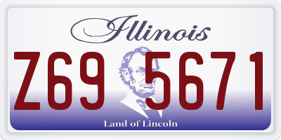 IL license plate Z695671