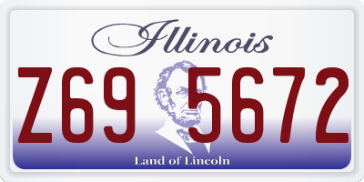 IL license plate Z695672