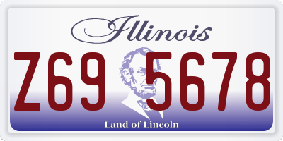 IL license plate Z695678