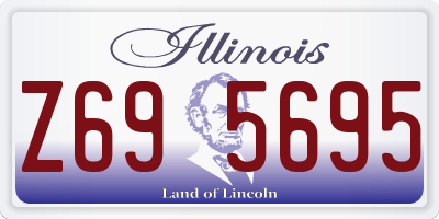 IL license plate Z695695