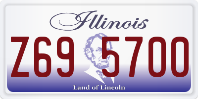 IL license plate Z695700