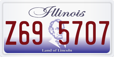 IL license plate Z695707
