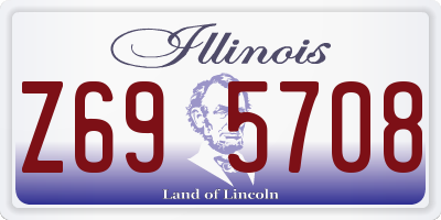 IL license plate Z695708