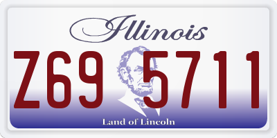 IL license plate Z695711