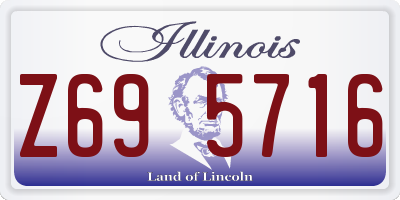 IL license plate Z695716