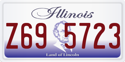 IL license plate Z695723