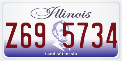 IL license plate Z695734
