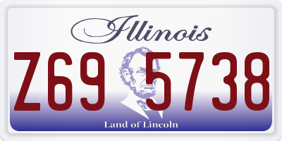IL license plate Z695738