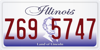 IL license plate Z695747
