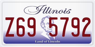 IL license plate Z695792