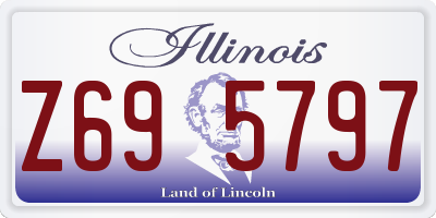 IL license plate Z695797