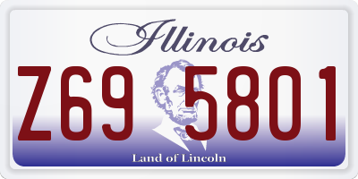 IL license plate Z695801
