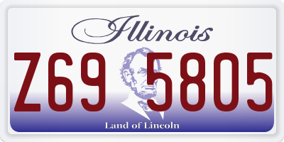 IL license plate Z695805