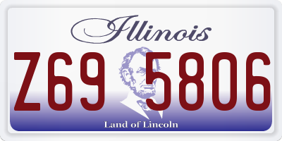 IL license plate Z695806