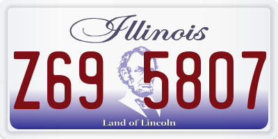 IL license plate Z695807