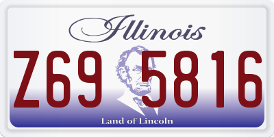 IL license plate Z695816