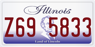 IL license plate Z695833