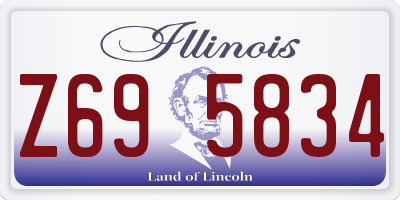 IL license plate Z695834
