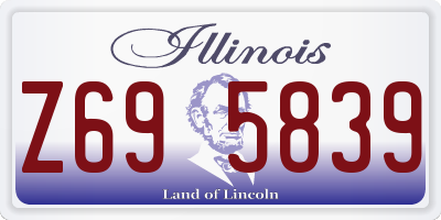 IL license plate Z695839
