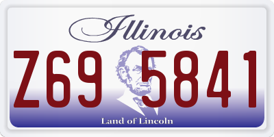 IL license plate Z695841