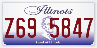 IL license plate Z695847