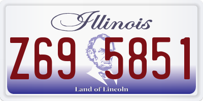 IL license plate Z695851