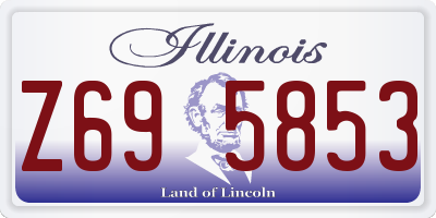 IL license plate Z695853