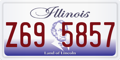 IL license plate Z695857